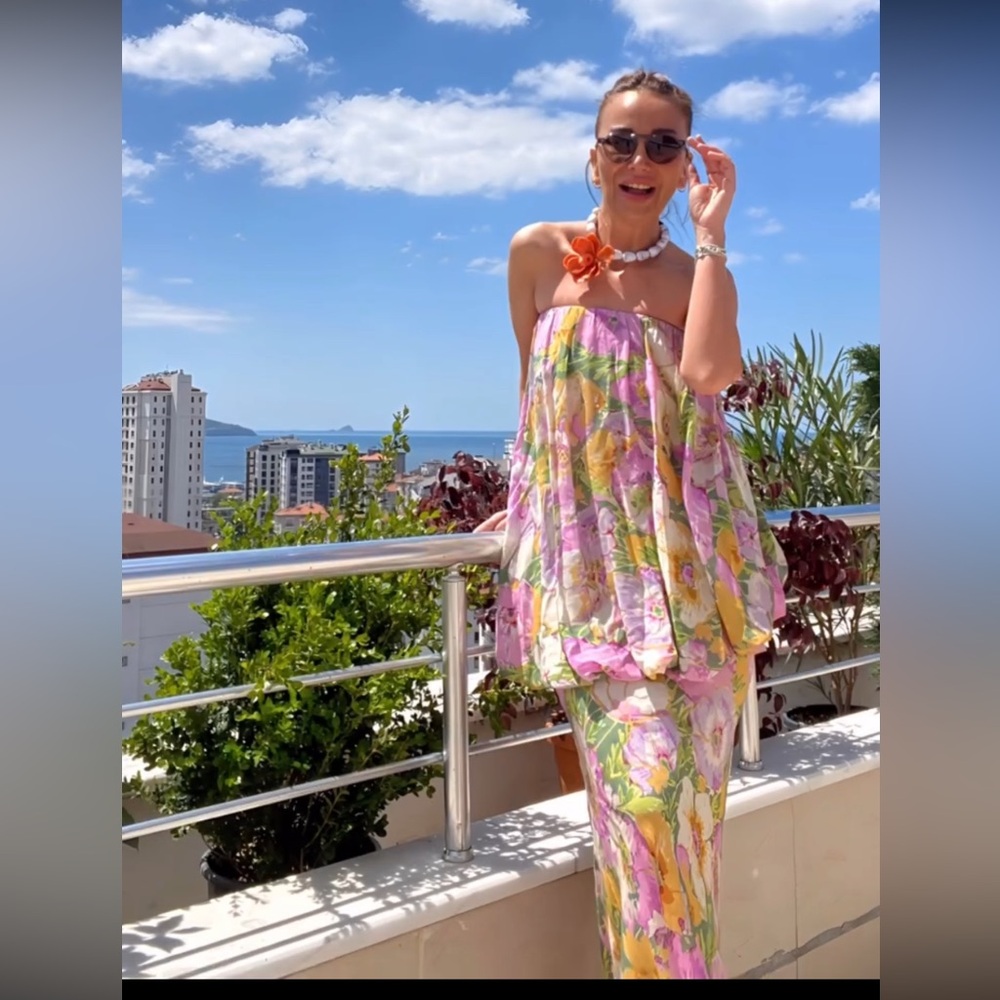 Zara Floral Print Dress ZW Collection Limited Edition - Picture 5 of 11